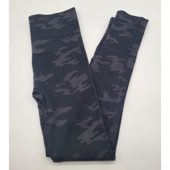 Spanx Look At Me Now Seamless Leggings Camo gray black SZ S FL3515 shaping - Picture 1 of 7